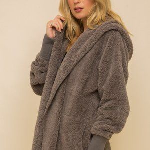 Hem & Thread Sherpa Wrap Hoodie